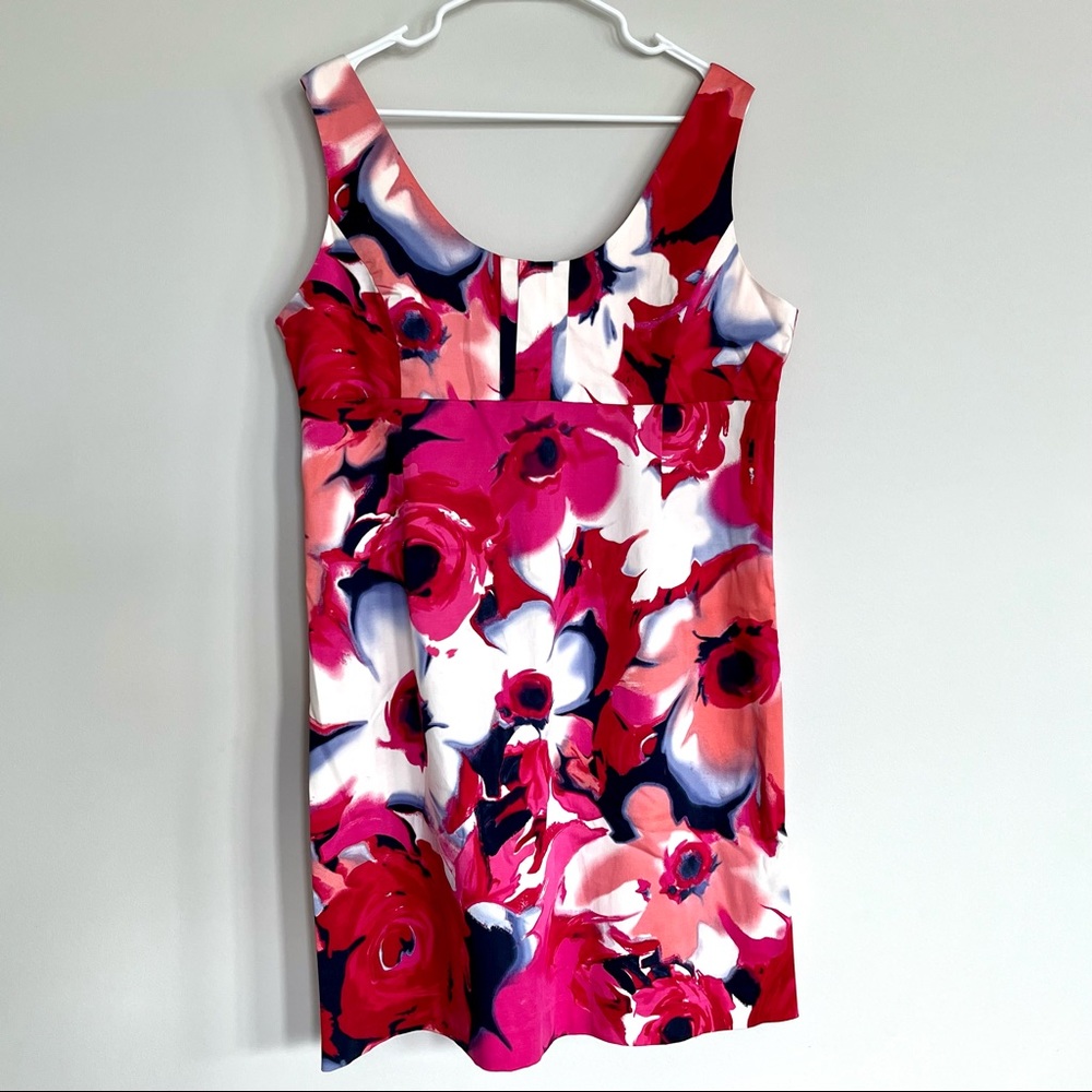 Pink Floral Watercolor Dress